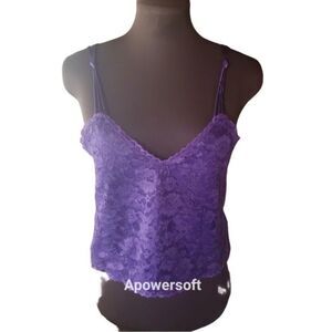 VNT CROPPED LACE CAMI (0095)